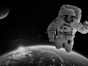 Astronauta no espaço.